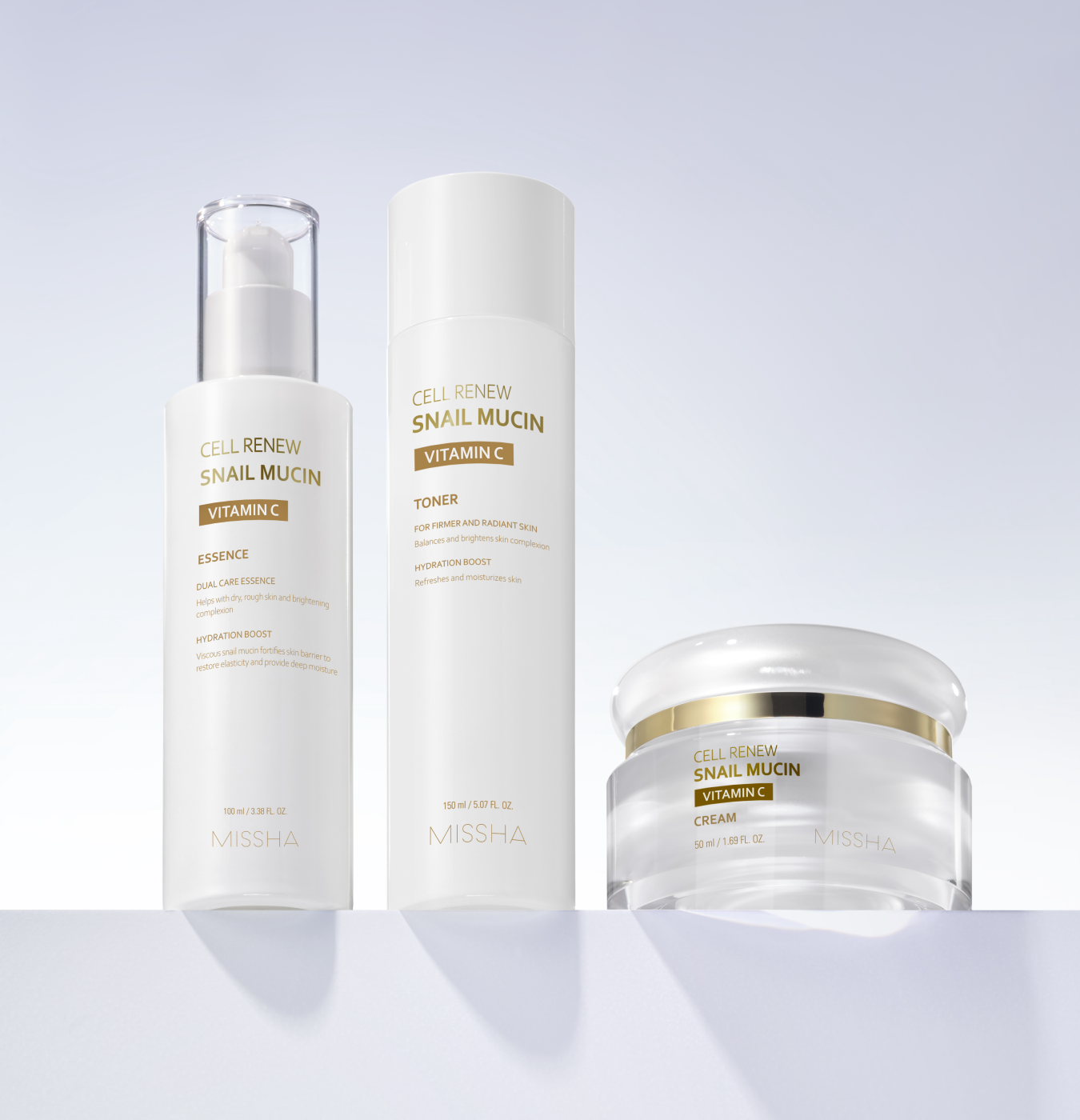 Cell Renew Snail Mucin K-Beauty Skincare Routine Kit